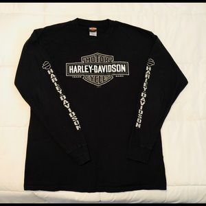 Men’s Harley Davidson black long sleeve tee shirt